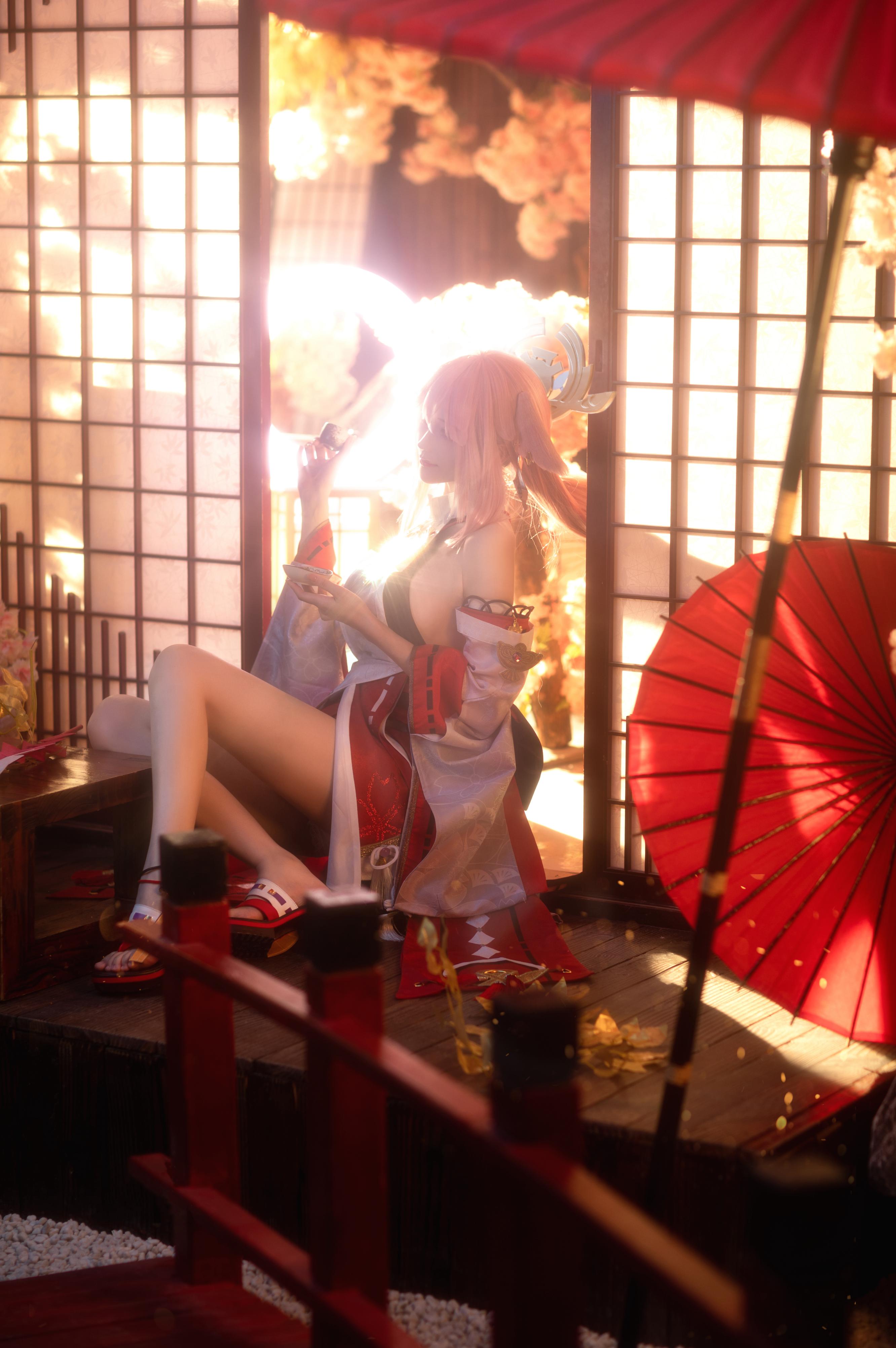 No.007 花兮 – 原神 八重神子 [11P]-cos