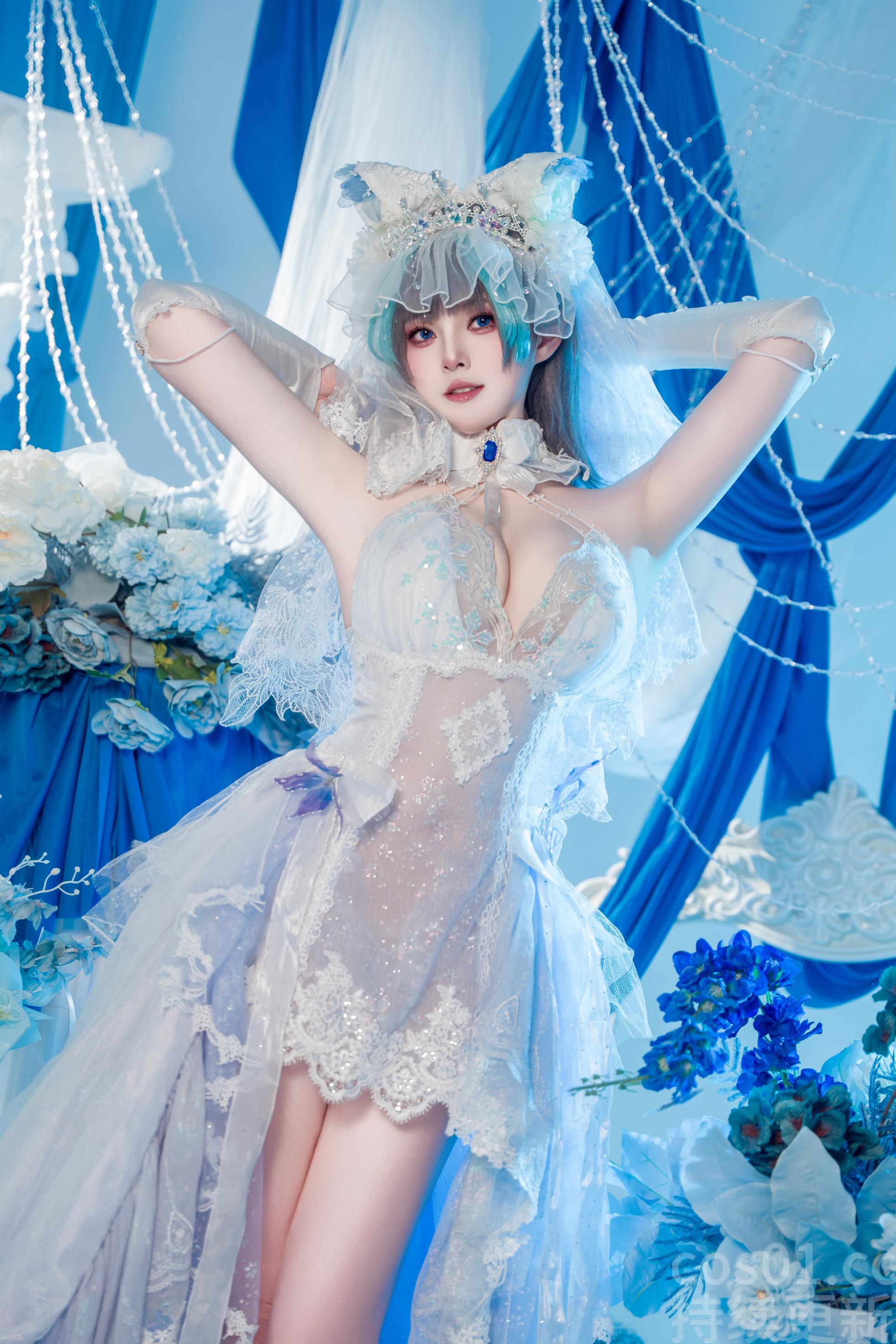 NO.091 Natsuko夏夏子 – 碧蓝航线 柴郡婚纱[70P-624.7M]-cos