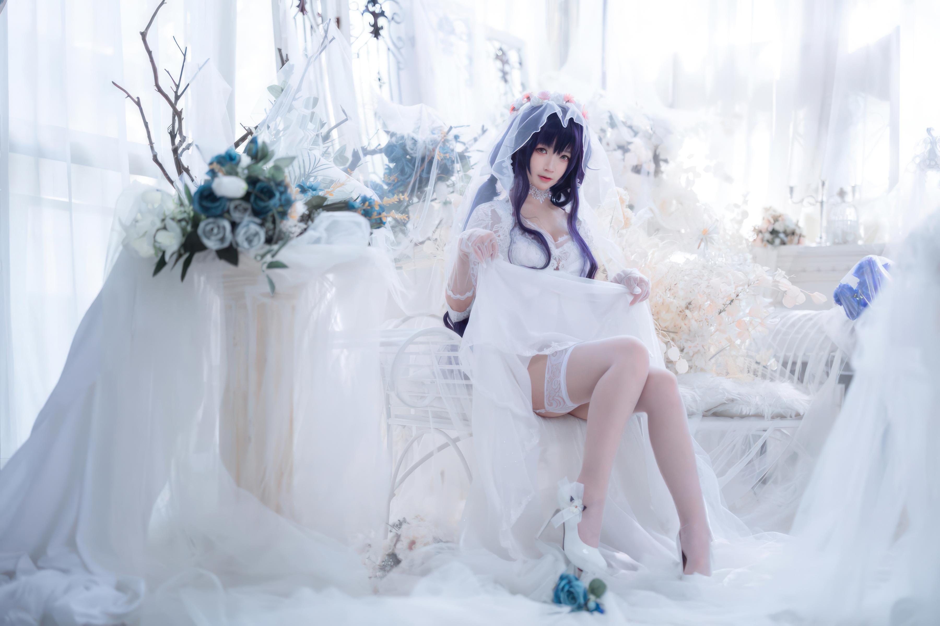 No.032 樱落酱w - 碧蓝航线 吾妻花嫁 [19P]-cos