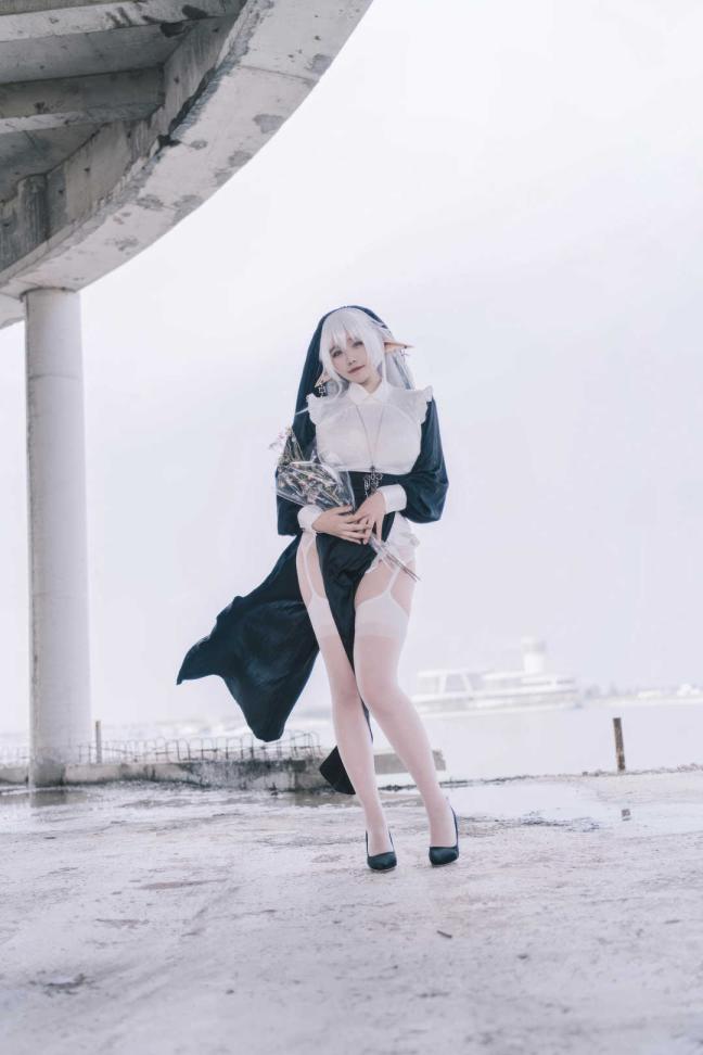 No.059 阿半今天很开心 - 精灵修女 [28P]-cos