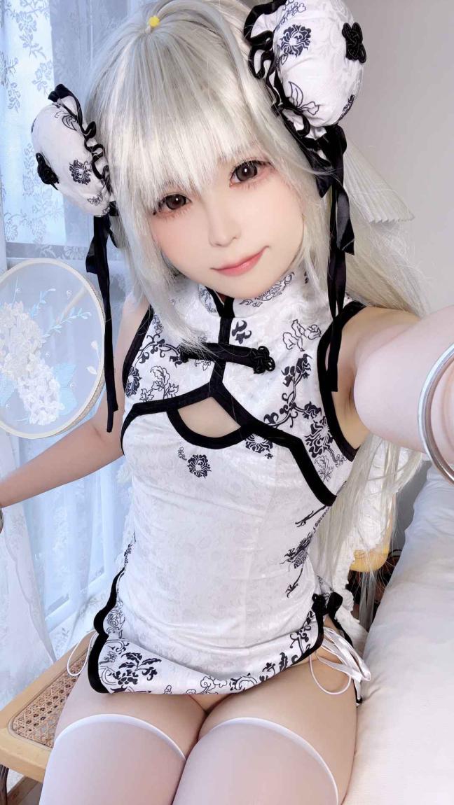No.040 Quan冉有点饿(拖拉大王) – 缘之空 穹妹旗袍 [27P]-cos