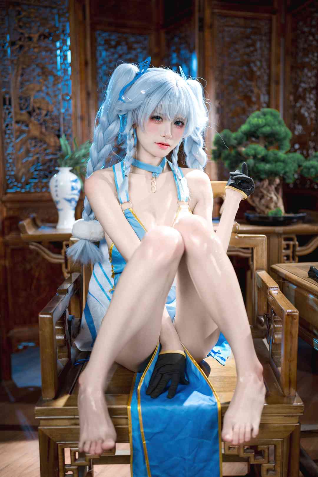 No.032 九柒喵 - 翠雀媚 [34P-763MB]-cos